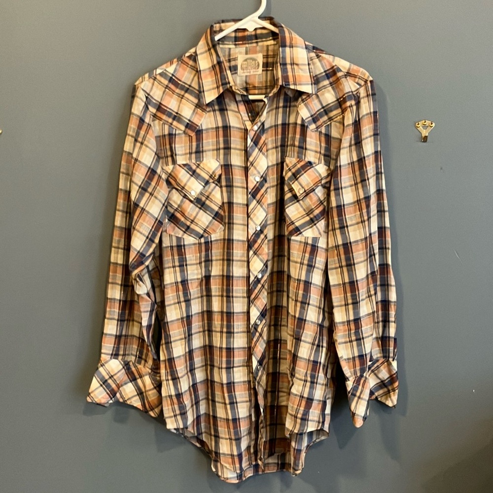 Wrangler Plaid Western Shirt